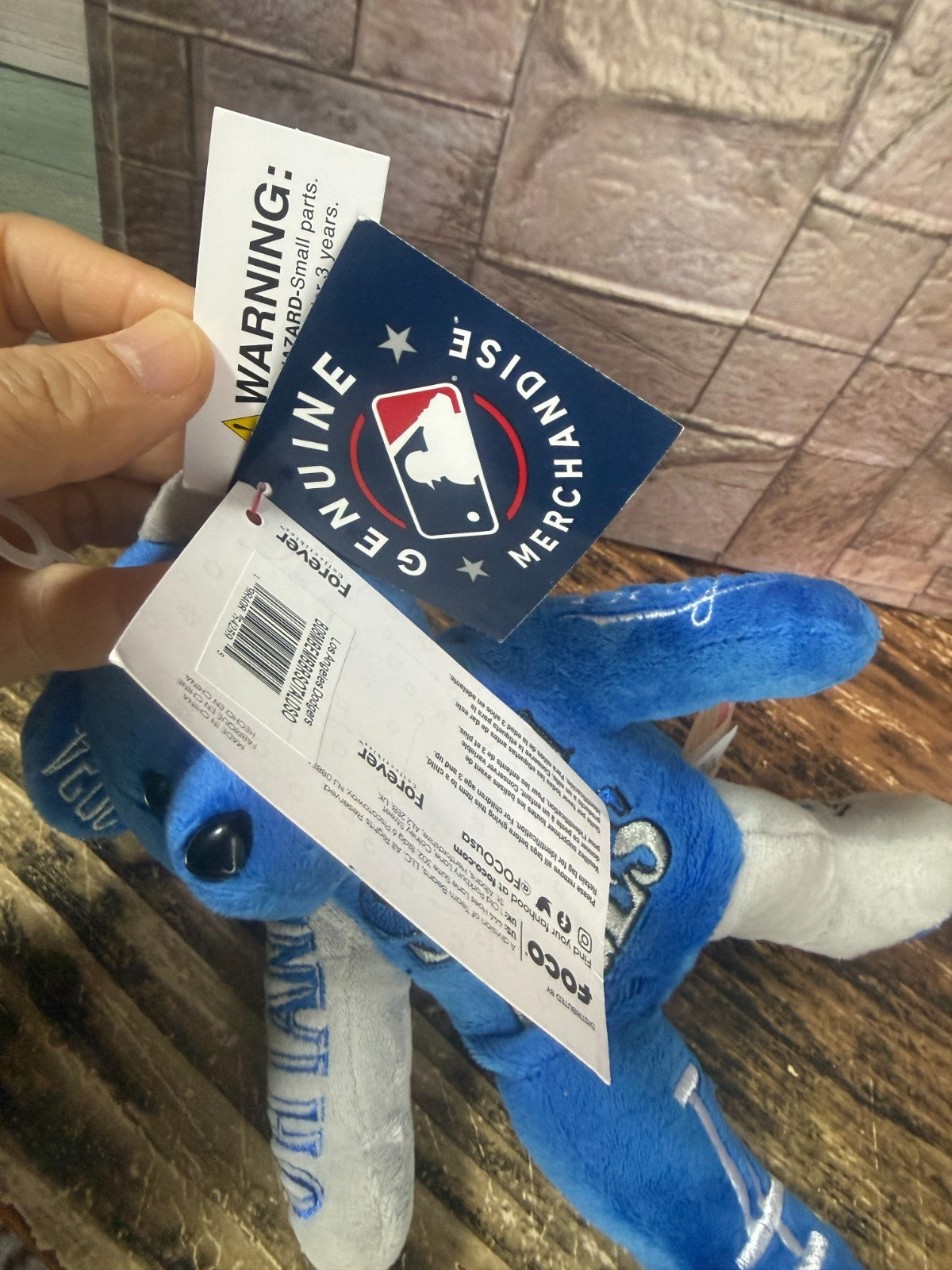 Shohei Ohtani Dodgers 2024 Team Bear Can Sit Plush Toy Embroidered 49/217 JAPAN10