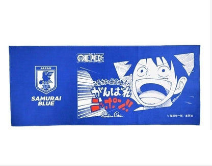 ONE PIECE Soccer Face Towel - Japan National Football Team Version SAMURAI BLUE0
