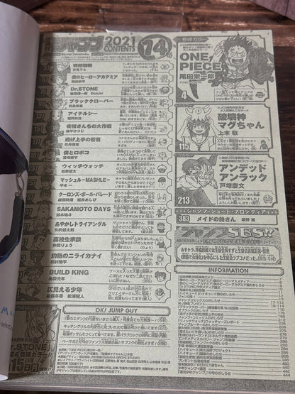 Weekly SHONEN JUMP 2021 No.14 Color Cover ONE PIECE Luffy by Eiichiro Oda JAPAN7