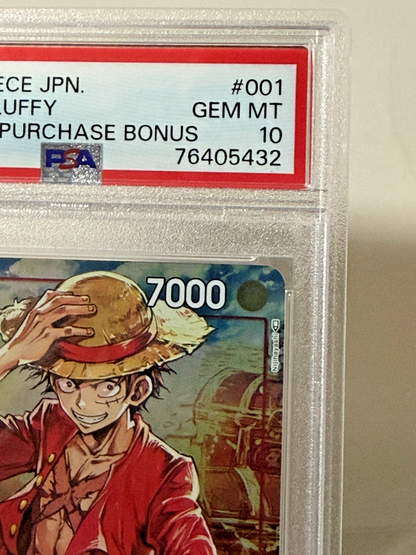 2022 One Piece PSA 10 Monkey D Luffy Championship Set Purchase Bonus JAPAN2