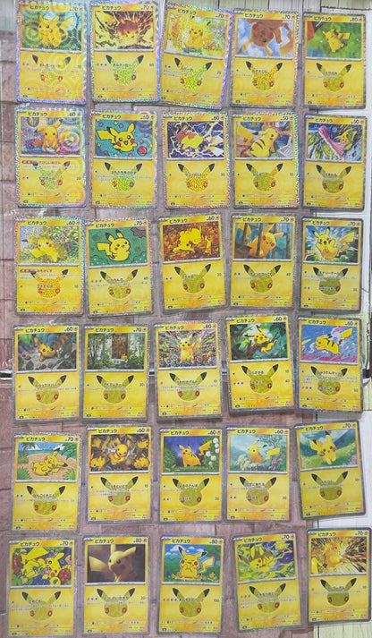 Pokemon Card 30th Celebration Pikachu Complete Set 30 Cards M6a Japanese 20260