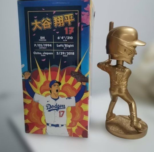 Shohei Ohtani Shohei Ohtani Dodgers Members Only Gold Bobblehead From JAPAN1