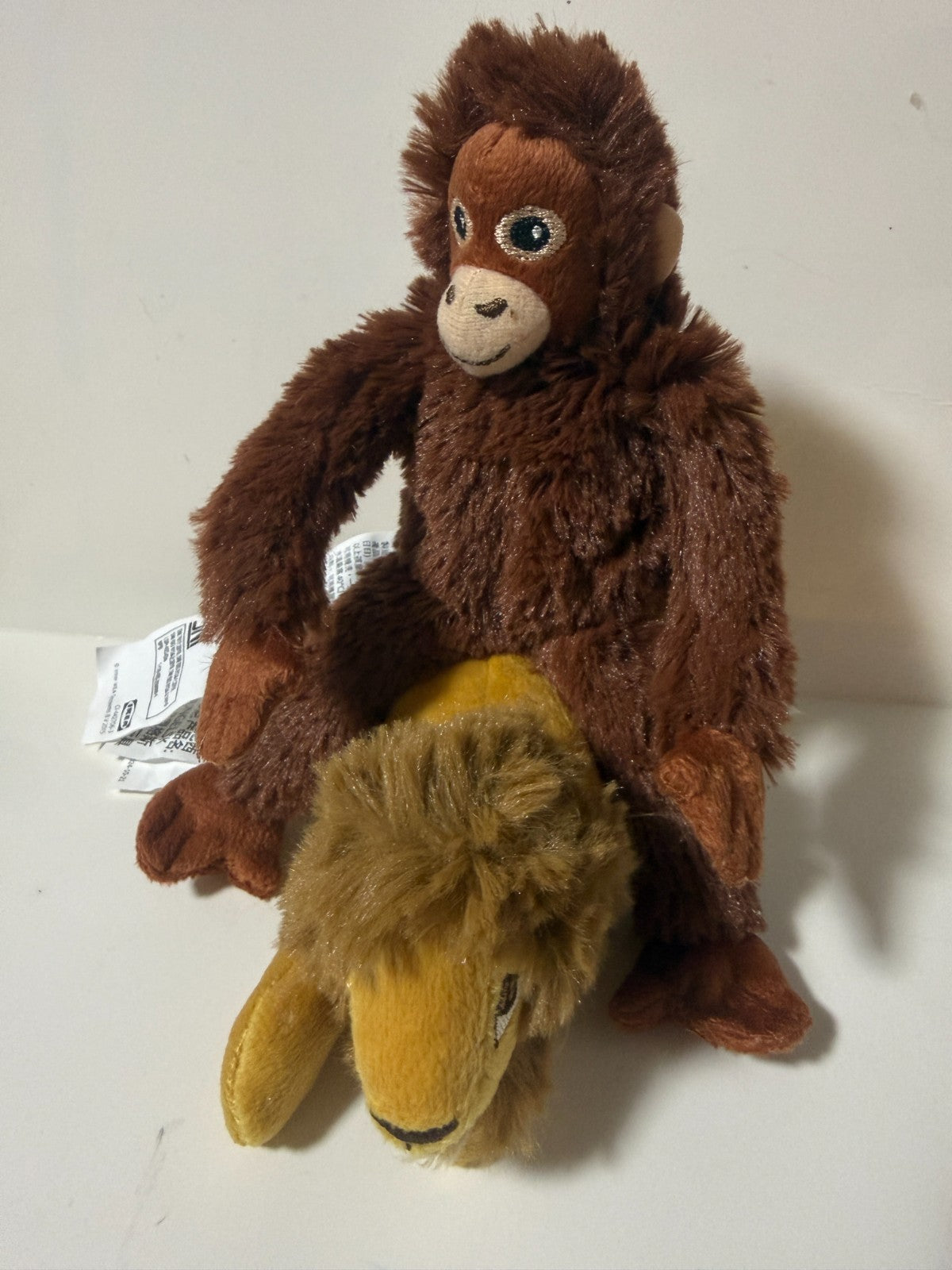 IKEA Orangutan Plush Punch with Lion Plush Jungle Friends Stuffed Toy Set JAPAN2