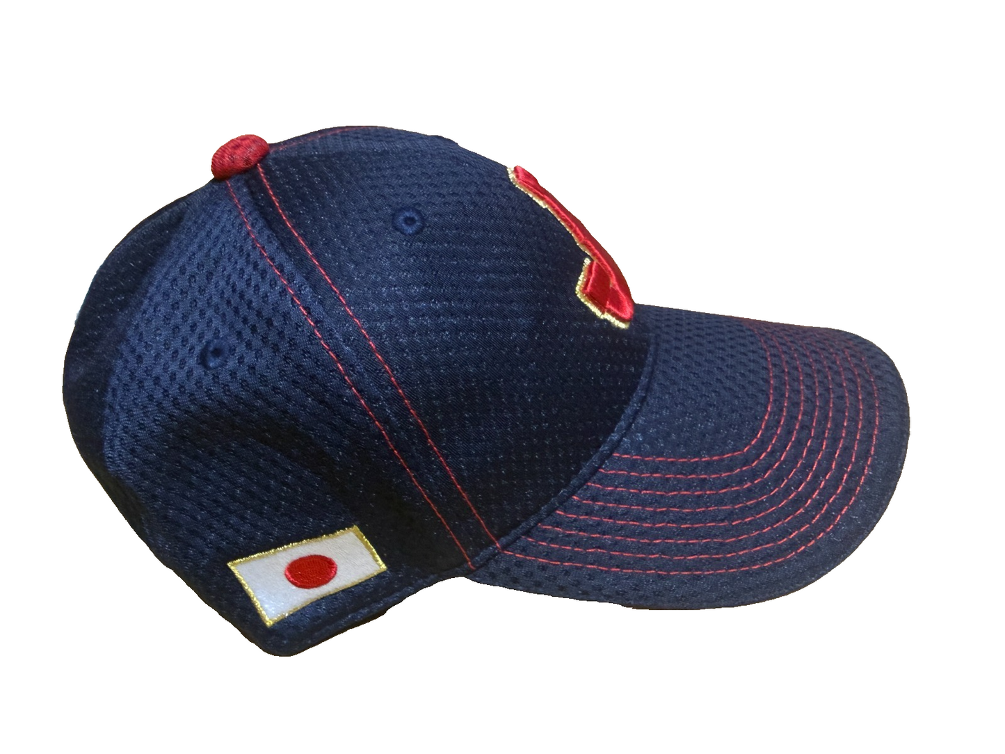 Mizuno Samurai Japan WBC Baseball Cap Navy Gold Trim Adjustable Hat 12JWAX901