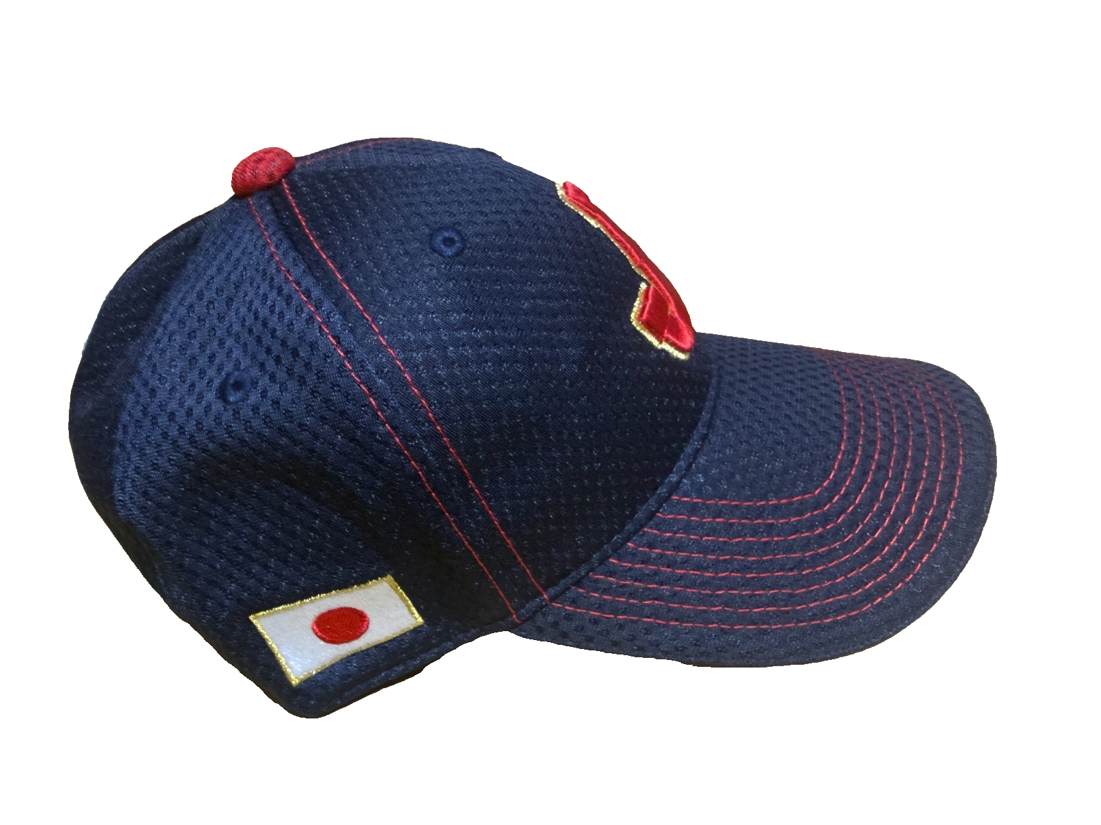 Mizuno Samurai Japan WBC Baseball Cap Navy Gold Trim Adjustable Hat 12JWAX901