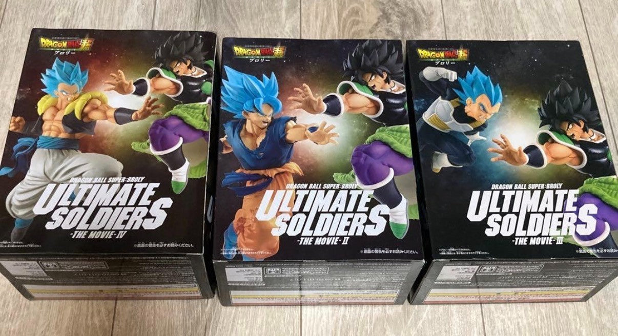 Dragon Ball Ultimate Soldiers Goku Vegeta Gogeta Set of 3 Figures From JAPAN NEW2