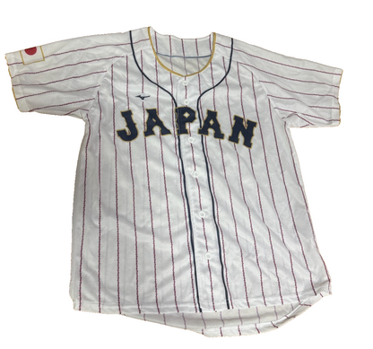 WBC Samurai Japan World Baseball Classic Uniform Mizuno Official Printed logo0