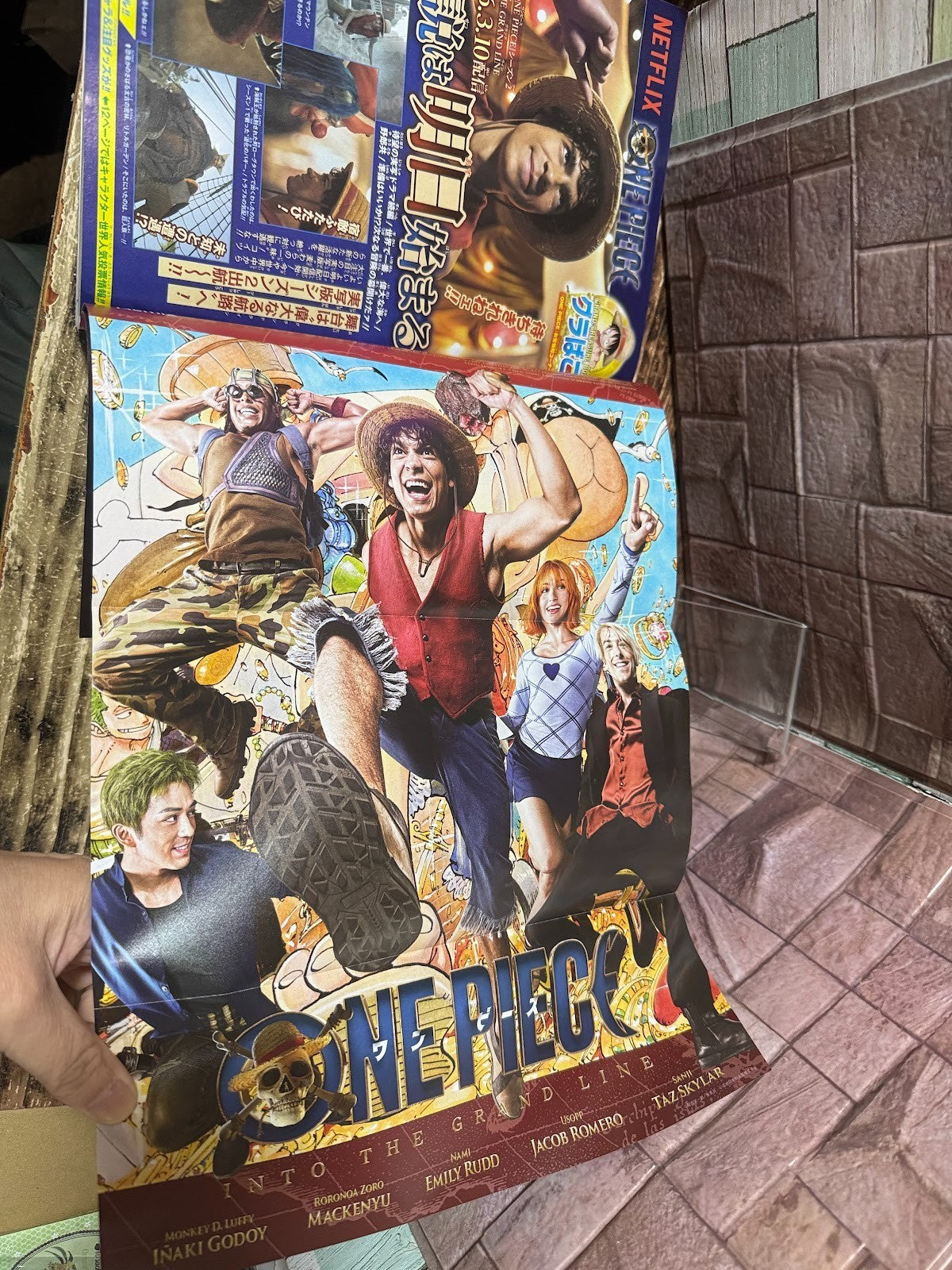 Weekly SHONEN JUMP 2026 No.15 Cover ONE PIECE Bonus Poster & Clear Bookmark JP4