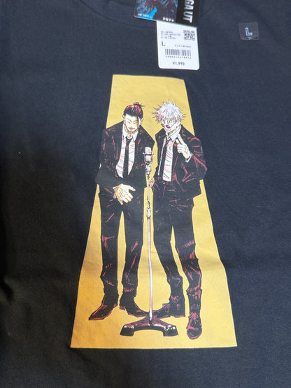 UNIQLO Jujutsu Kaisen Manga UT T-Shirts Shueisha 100th BLACK Size L JAPAN3