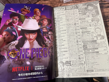Weekly SHONEN JUMP 2026 No.15 Cover ONE PIECE Bonus Poster & Clear Bookmark JP8