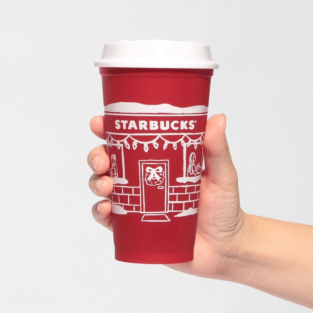 Starbucks Japan Holiday 2025 Reusable Cup 473ml Red & Cap Bearista Kawaii Gift8