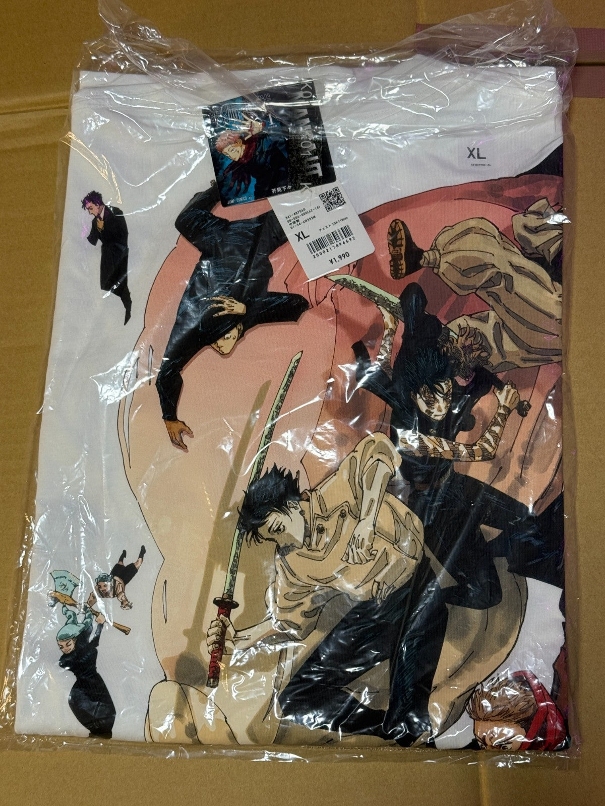 UNIQLO Jujutsu Kaisen Manga UT T-Shirts Shueisha 100th WHITE Size XL JAPAN6