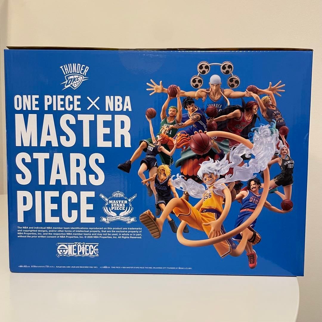 One Piece x NBA Master Stars Piece Enel Oklahoma City Thunder Figure Bandai New 1