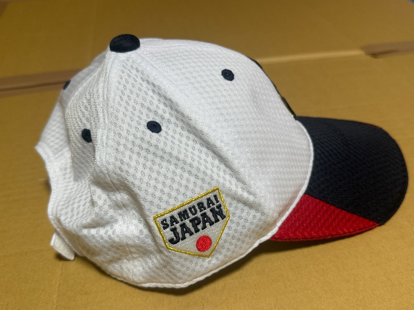 Mizuno Samurai Japan Baseball Cap White Adjustable Hat Official 12JRBJ57 NWT1