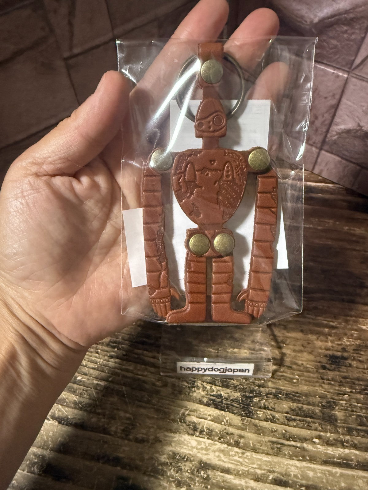 Studio Ghibli Museum Mitaka Exclusive Robot Soldier Leather Keychain Laputa JIL3