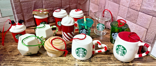 Starbucks Mini Cup Ornament Lot Mug Tumbler Set Holiday Limited Japan Exclusive0