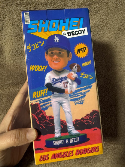 Shohei Ohtani & Decoy Dodgers Gold Bobblehead Limited Stadium Giveaway JAPAN3