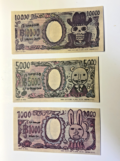 ONE PIECE Base Shop Exclusive Berry Bill Banknote 3pcs Set JAPAN NEW1
