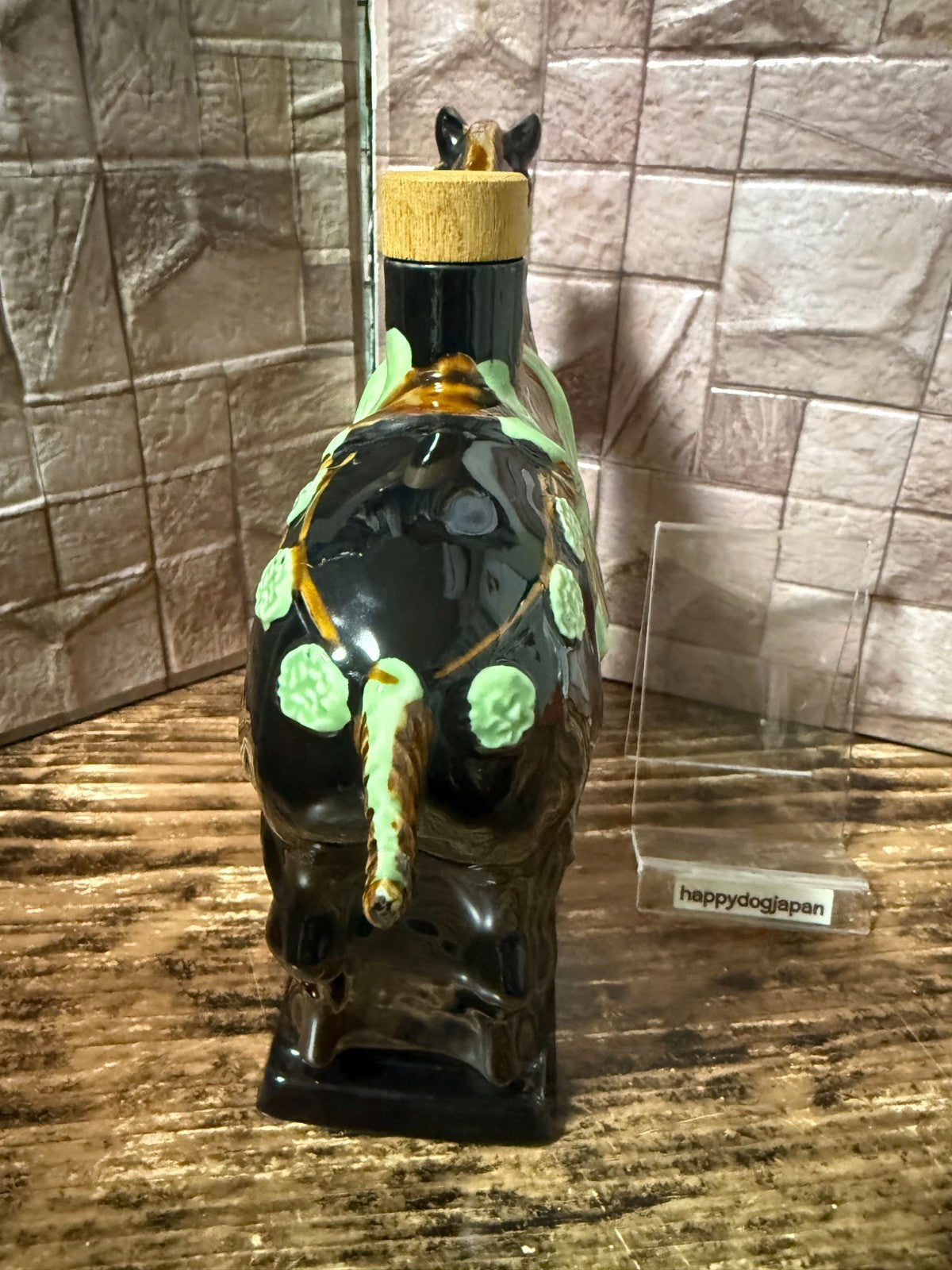 Vintage Suntory Whisky Horse Decanter Bottle Ceramic Empty Japan Figurine JAPAN4