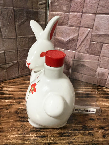 Vintage Japanese Rabbit Ceramic Sake Bottle Decanter 1990s–2000s Empty Japan4