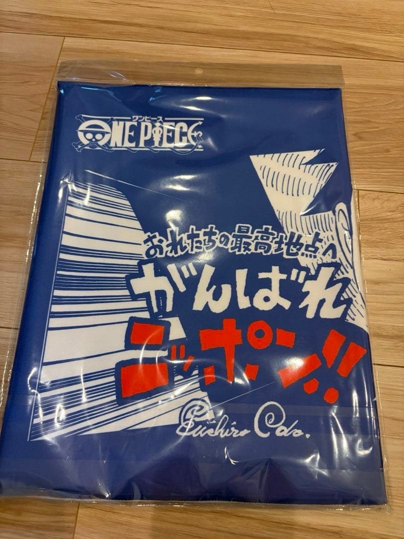 ONE PIECE x SAMURAI BLUE Face Towel Luffy Japan National Team Official2