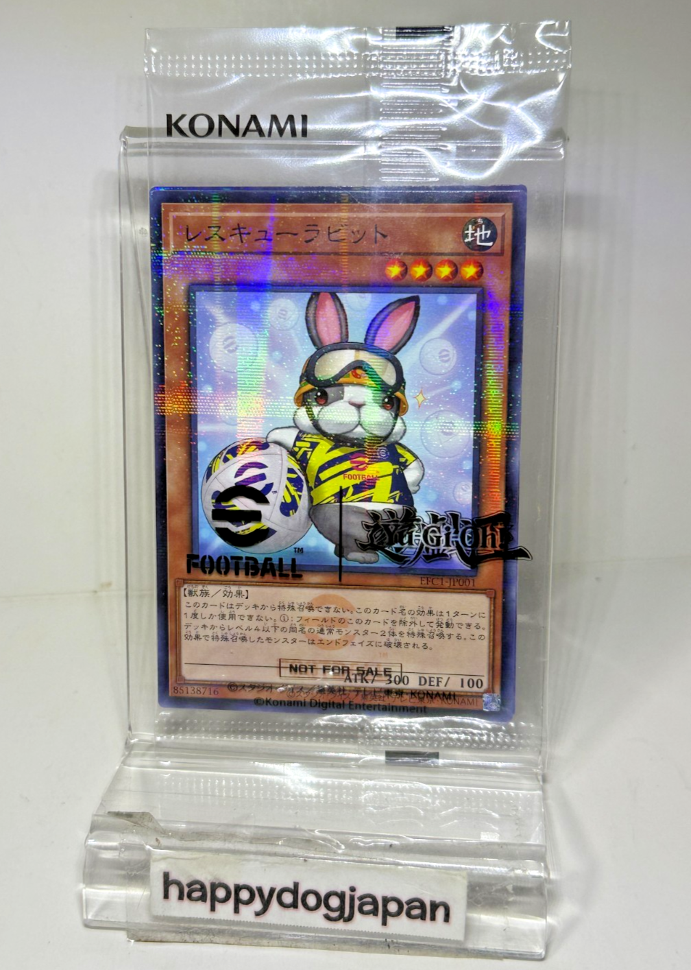 Yu-Gi-Oh 30th Promo NEYMAR Token Rescue Rabbit eFootball EFC1-JP001 Sealed JAPAN3