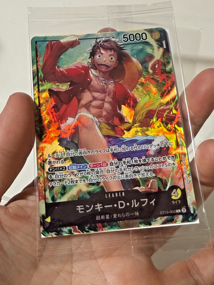 One Piece TCG Leader 5000 Trio: Portgas D. Ace, Monkey D. Luffy & Sabo JAPAN4