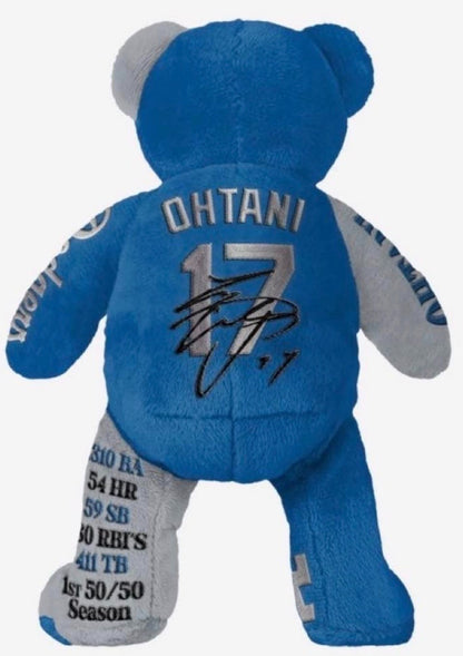 Shohei Ohtani Dodgers 2024 Team Bear Can Sit Plush Toy Embroidered 49/217 JAPAN3