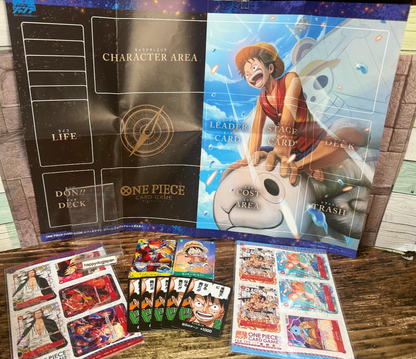 ONE PIECE Card PROMO Saikyo Jump Collection Set Paper Playmat Mini Cards JAPAN0