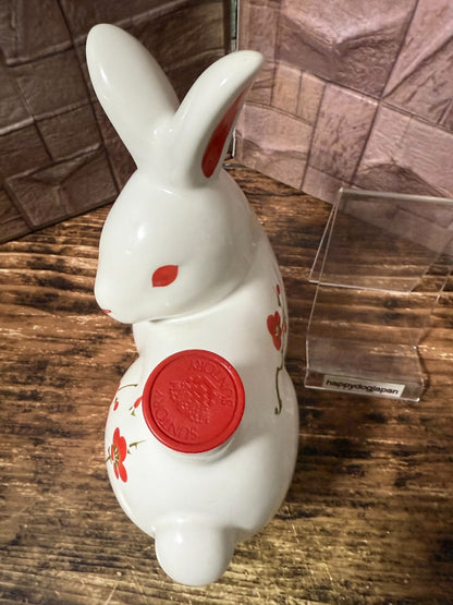 Vintage Japanese Rabbit Ceramic Sake Bottle Decanter 1990s–2000s Empty Japan2