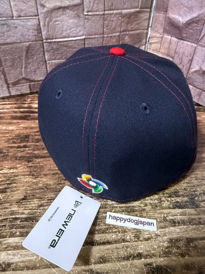 MLB NEW ERA 59 Fifty 7 3/8 Baseball Flat Cap embroidery Logo WBC Samurai Japan2