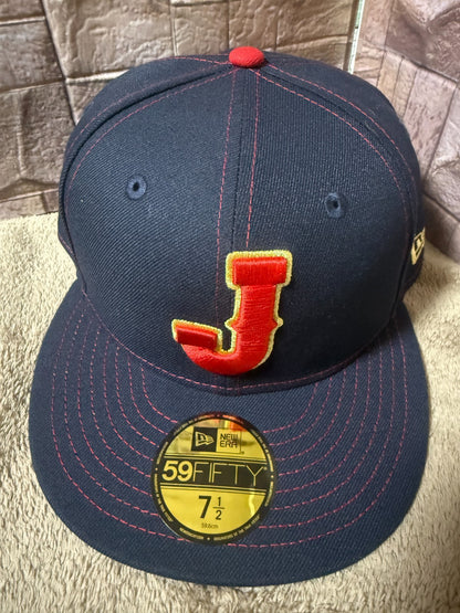 MLB NEW ERA 59 Fifty 7 1/2 Baseball Flat Cap embroidery Logo WBC Samurai Japan0