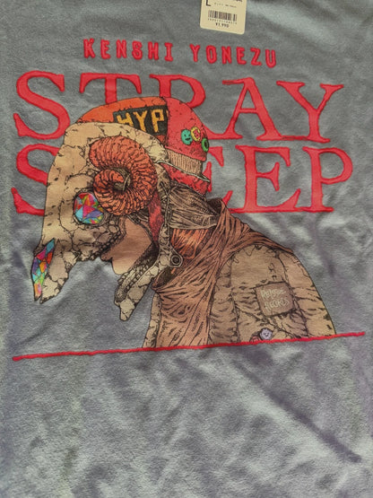 UNIQLO Kenshi Yonezu Stray Sheep T-shirt Relaxed-fit Size L Blue From JAPAN
