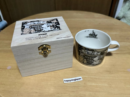Moomin Official Wooden Boxed Mug Celebrating Tove Jansson Beige MM8003-11H JAPAN