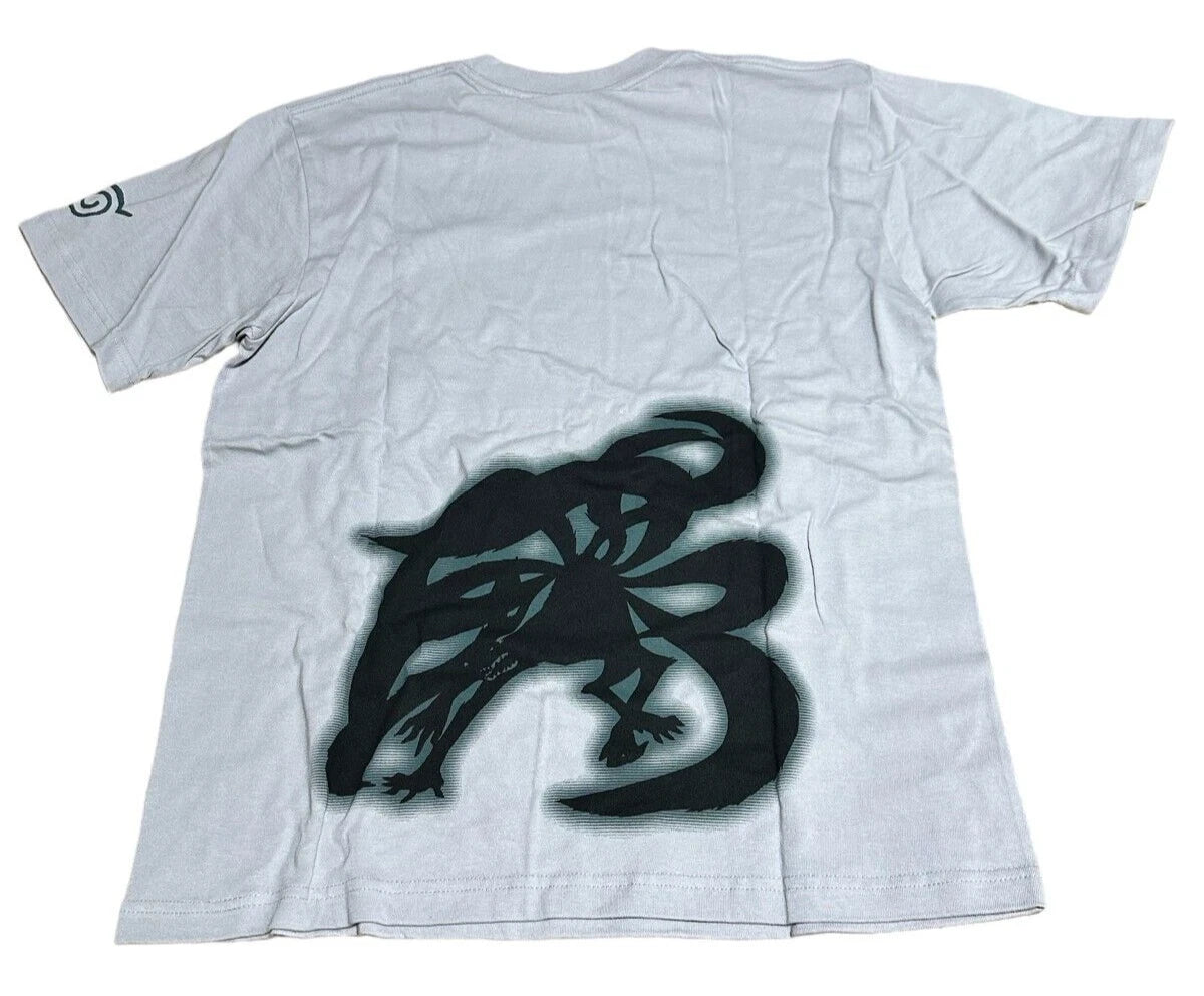 COSPA NARUTO Nine Tail Fox Seal Formulation 八卦の封印式 T-Shirt M Size Gray JAPAN
