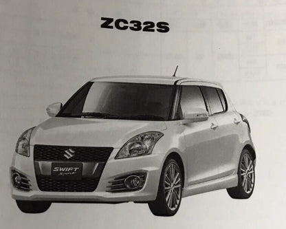 SUZUKI Parts Catalog ZC32S Swift Sport 2012 Feb Replenished Part List from Japan
