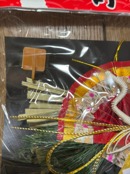 Japanese New Year Entrance Decoration Ornament Shime 7.9 in Red-Crowned Crane