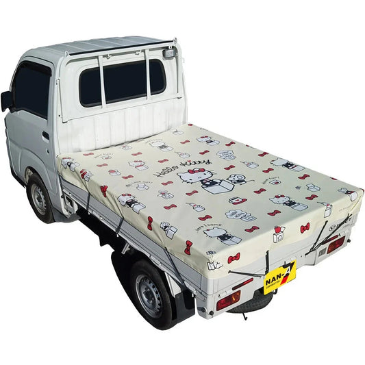 Waterproof Cover for Japanese Kei Mini Truck Hello Kitty Sanrio Beige Hijet Acty