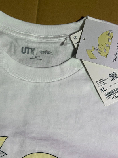 UNIQLO 2025 Pokémon Sketch Design Pikachu is recharging XL size Off-White JAPAN