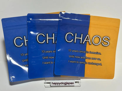 NEW JAPAN PRO-WRESTLING 50th Anniversary Zip Bag 3piece die cut film CHAOS JAPAN
