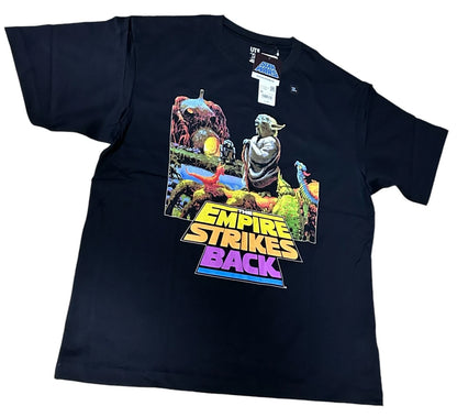 UNIQLO STAR WARS T-Shirt Kosuke Kawamura XL Black Cotton Oversized fit JAPAN