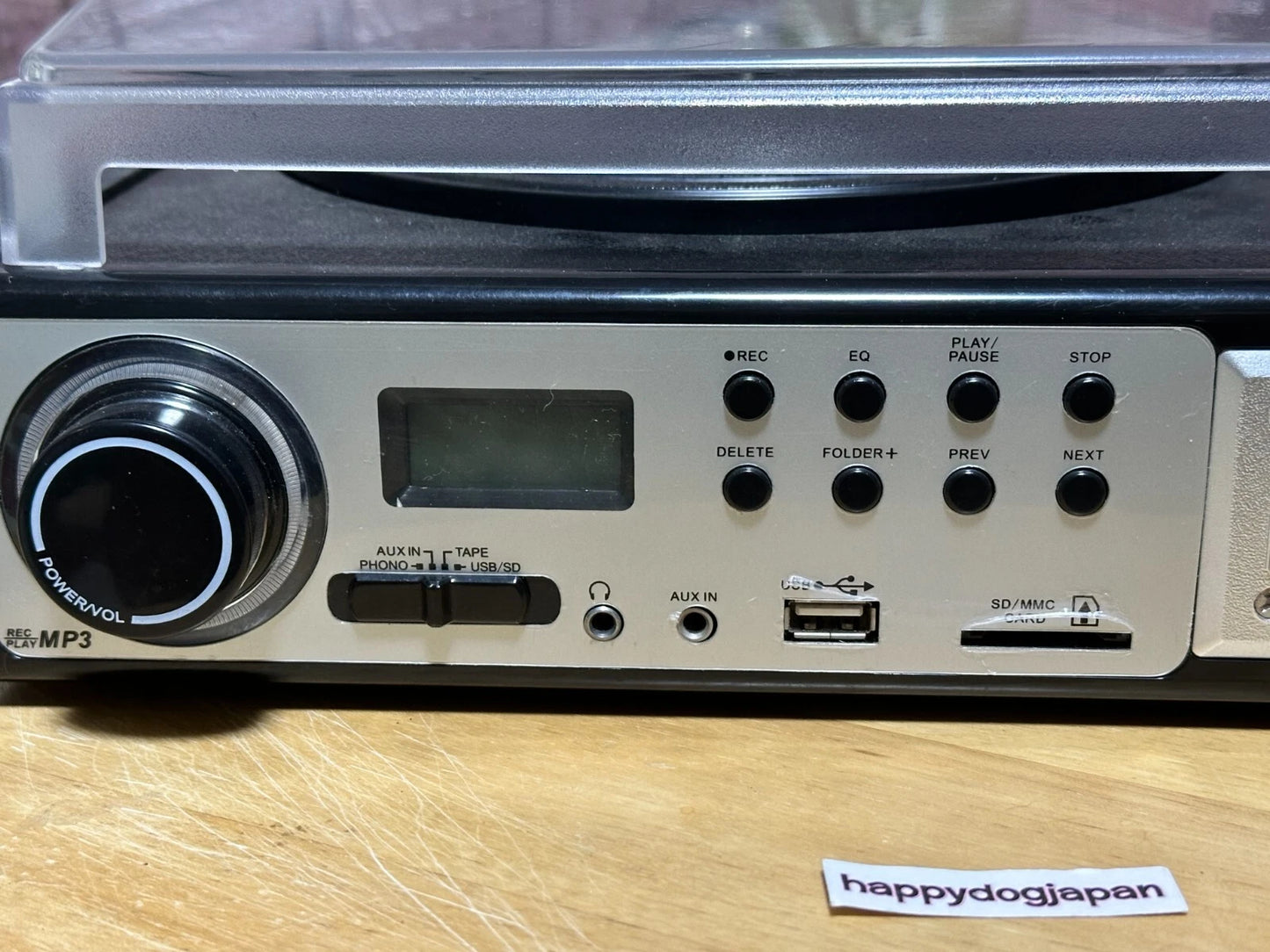 Analog Record Turntable with Cassette Tape USB/SD-Card RS-RCPC-001 110V JAPAN