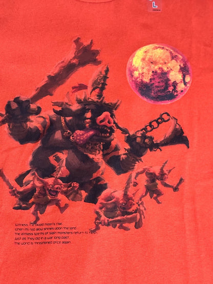 UNIQLO x The Legend of Zelda Tears of the Kingdom T-shirt L size Orange JAPAN