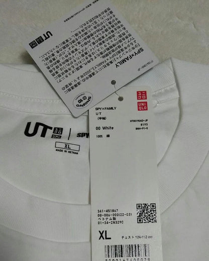 SPY X FAMILY Uniqlo UT Adult T-shirt Loid Forger XL (US L) size White From JAPAN