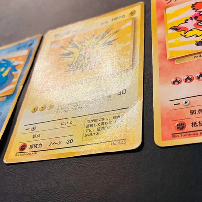 Pokemon TCG Old Back Cards ANA Promo No.144-146 Moltres Zapdos Articuno JAPAN