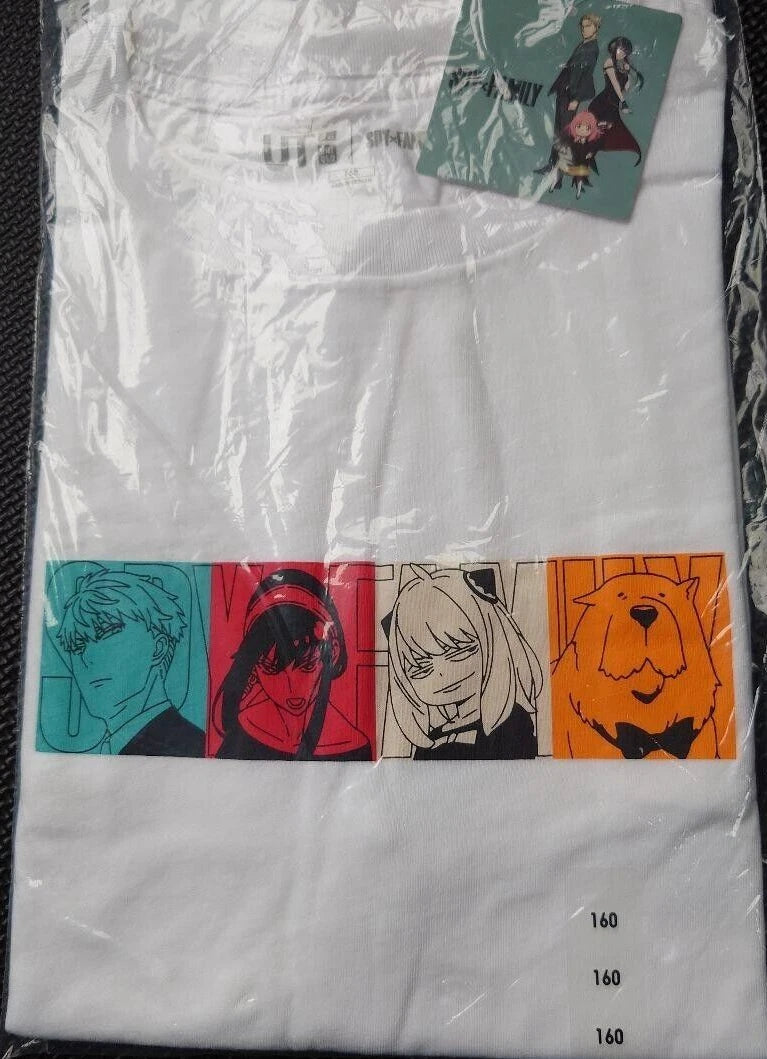 SPY X FAMILY Uniqlo UT 2nd Ed. Kids T-shirt Anya Bond Roid Yoru 160 cm JAPAN