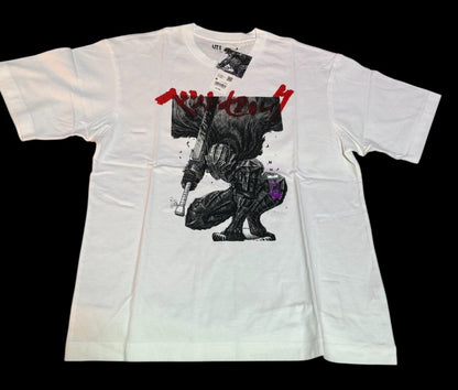 BERSERK Uniqlo 2025 T-shirt Relaxed-fit Guts Black Swordsman Size M From JAPAN