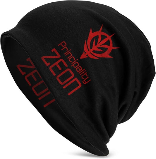 Mobile Suit Gundam Neo Zeon Knit Cap Black/Red One size (53-59cm) From Japan