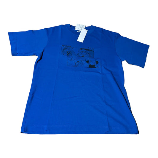 UNIQLO Pokemon Masters Trainers EX T-shirt Oversize Fit L size Blue JAPAN
