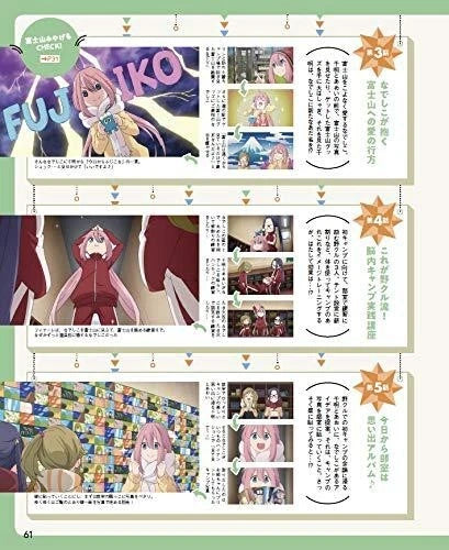 Japanese Book Rurubu Laid-Back Camp Thorough Guide to All Anime Routes JAPAN